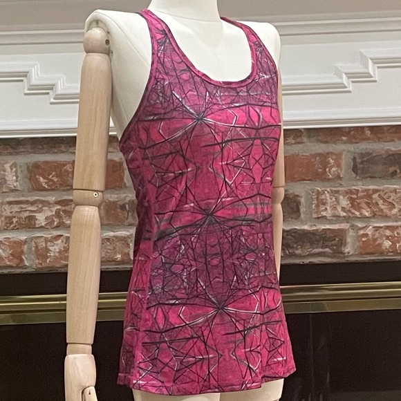 Nike DriFit pink patterned athletic racerback tank top / M / Excellent condition - Picture 3 of 13